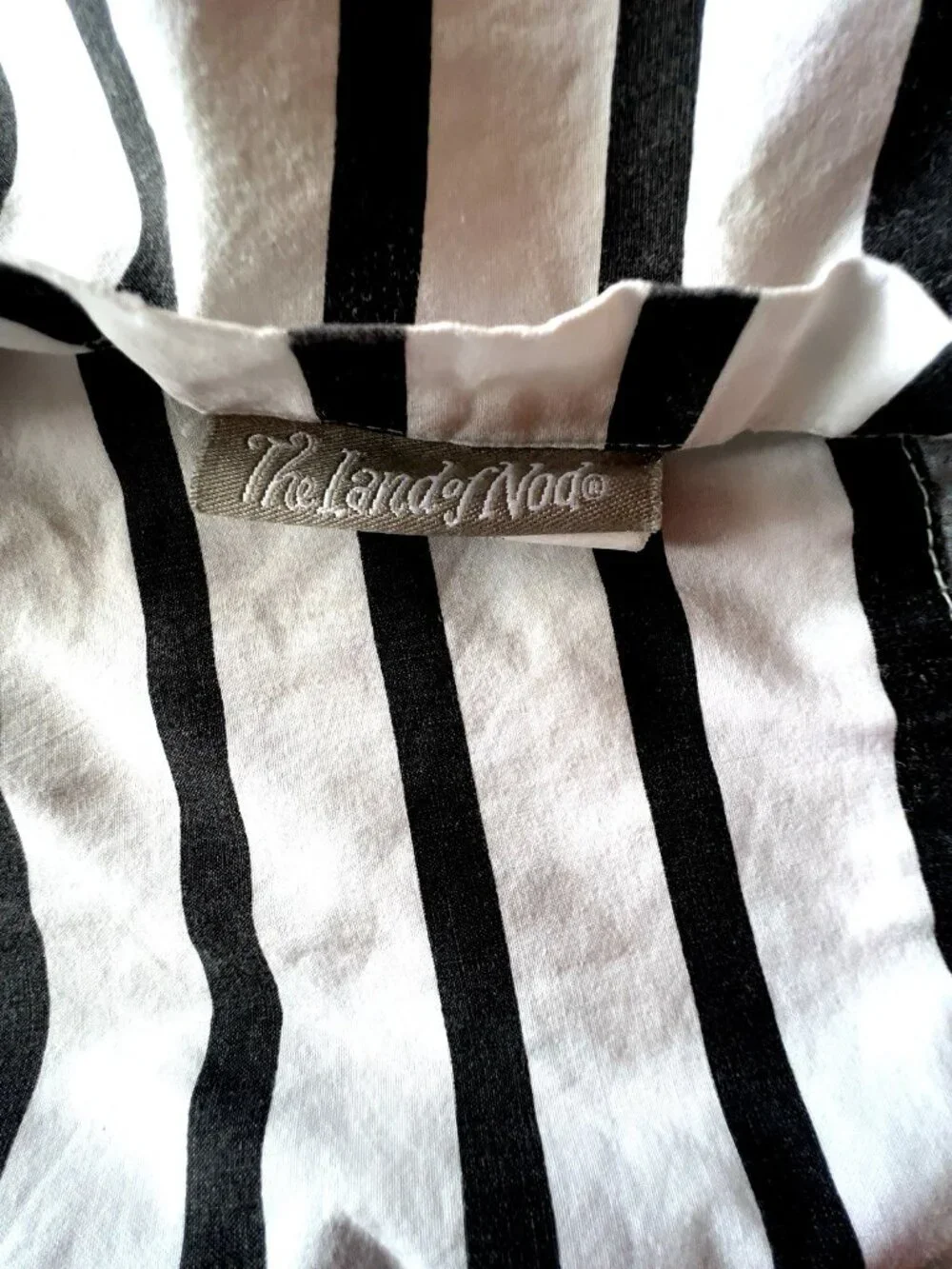 FULL FLAT Sheet Black White Stripe 100% Cotton Pirate LAND Of NOD 81